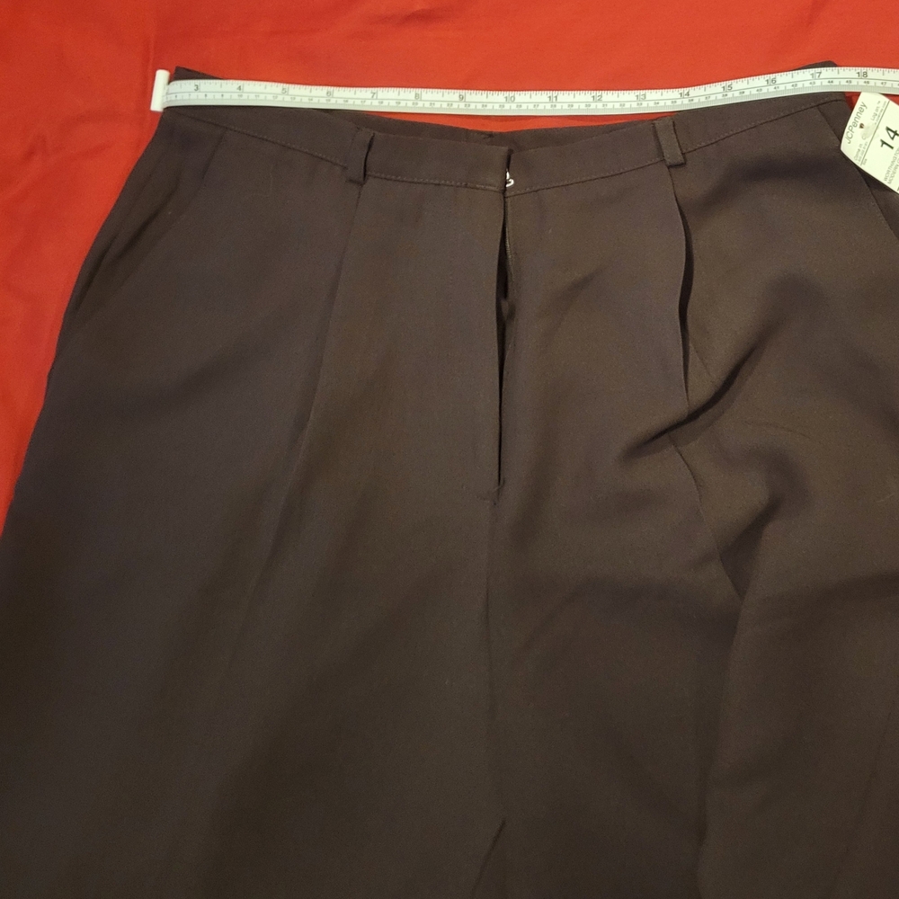 Fully Lined Polyester Classic Brown Trousers